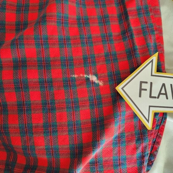 Vintage Y2K Plaid Shirt Dress Collar SZ S Mixed Print Tunic‎ Cotton - Picture 10 of 13